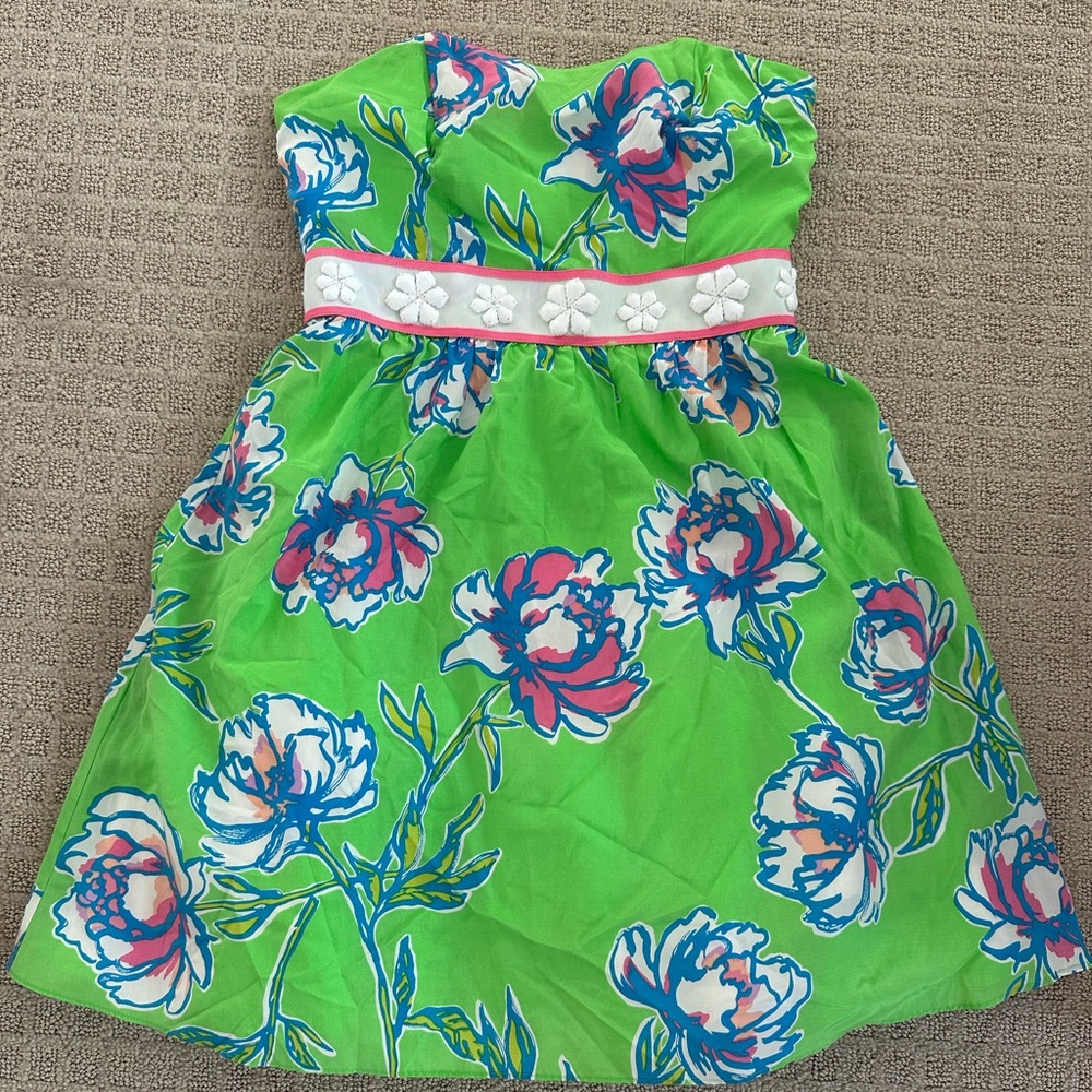 Lilly Pulitzer strapless dress